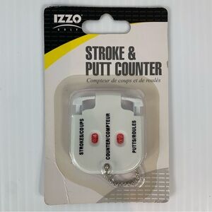 IZZO Golf Stroke & Putt Counter Key Chain 90130 Pro Count New Factory Sealed